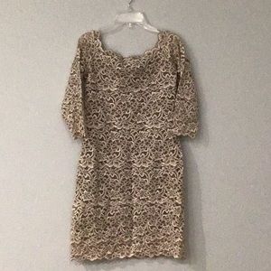 Cocktail dress, champagne lace